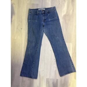 2002 Gap Long & Lean Stretch Jeans Blue Denim Bootcut Women's Size 10R